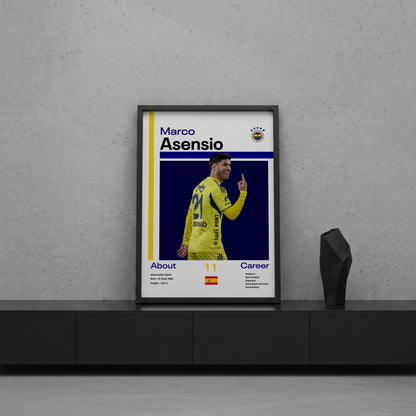 Marco Asensio Tasarım Poster Tablo