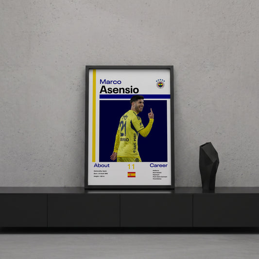 Marco Asensio Tasarım Poster Tablo