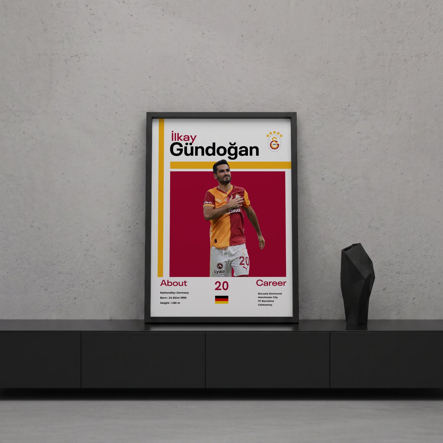 İlkay Gündoğan Tasarım Poster Tablo
