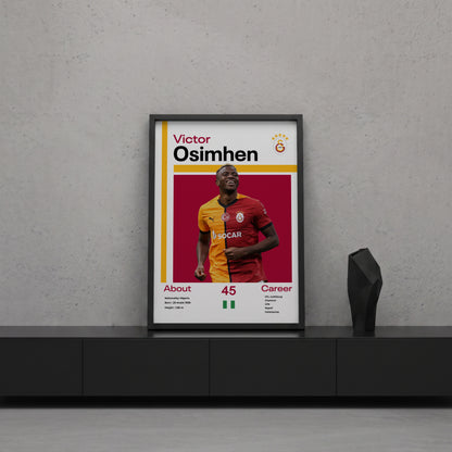 Victor Osimhen Tasarım Poster Tablo