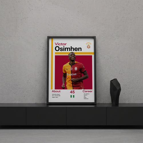 Victor Osimhen Tasarım Poster Tablo
