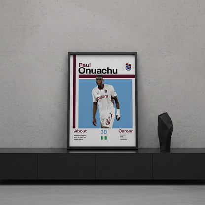 Paul Onuachu Tasarım Poster Tablo