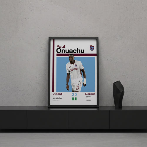 Paul Onuachu Tasarım Poster Tablo