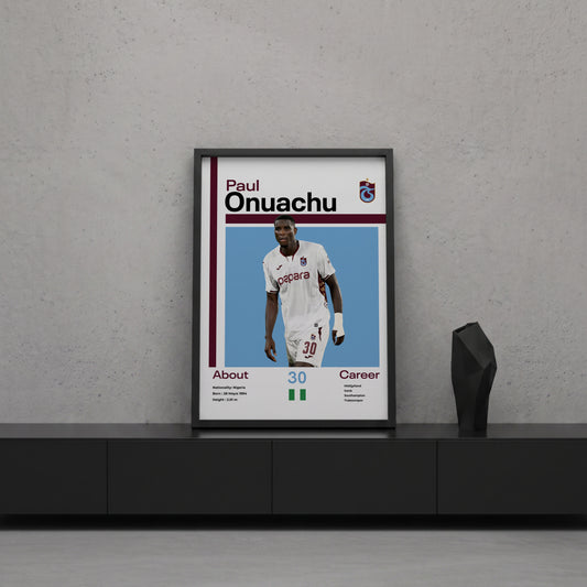 Paul Onuachu Tasarım Poster Tablo