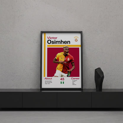 Victor Osimhen Tasarım Poster Tablo