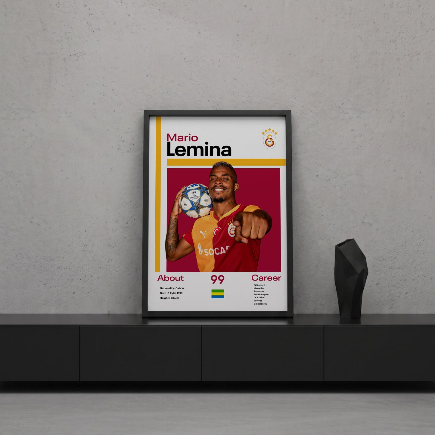 Mario Lemina Tasarım Poster Tablo