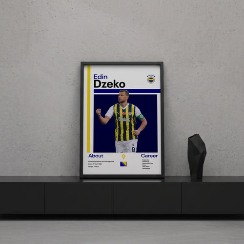 Edin Dzeko Tasarım Poster Tablo