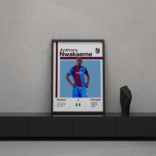 Anthony Nwakaeme Tasarım Poster Tablo