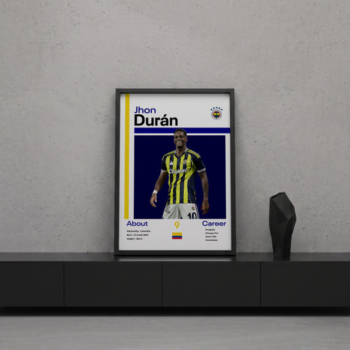 Jhon Duran Tasarım Poster Tablo