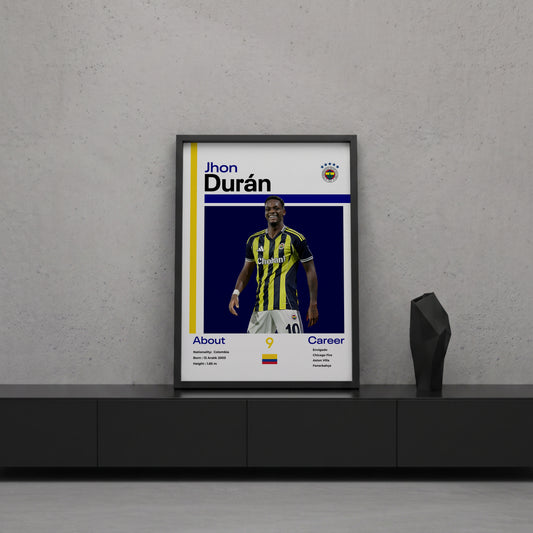 Jhon Duran Tasarım Poster Tablo