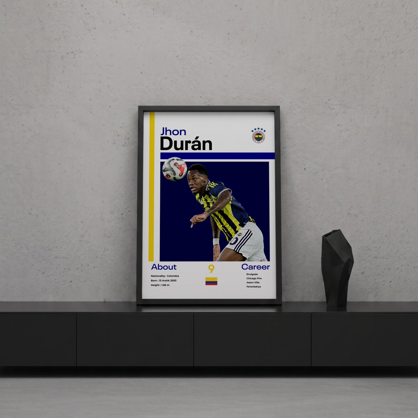 Jhon Duran Tasarım Poster Tablo