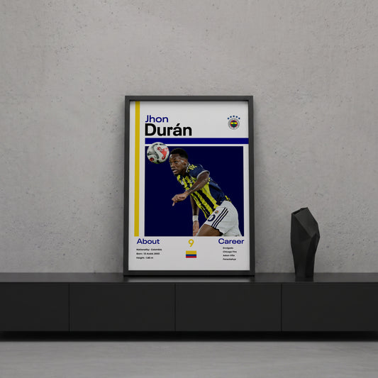 Jhon Duran Tasarım Poster Tablo