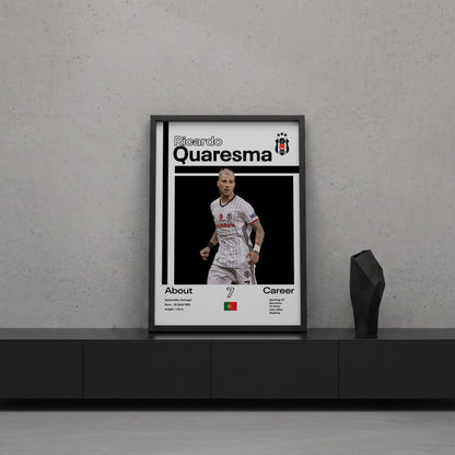 Ricardo Quaresma Tasarım Poster Tablo