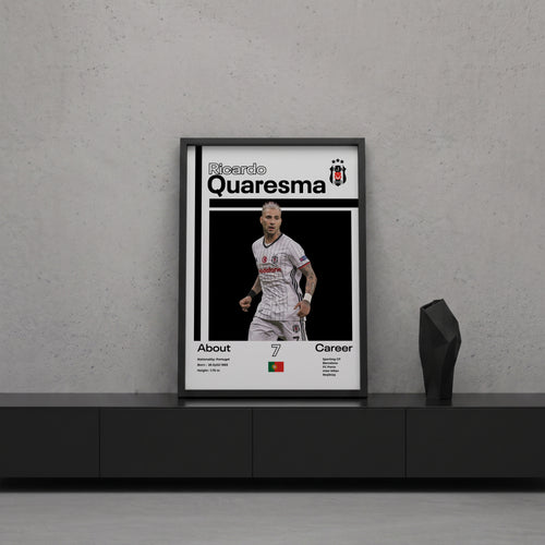 Ricardo Quaresma Tasarım Poster Tablo