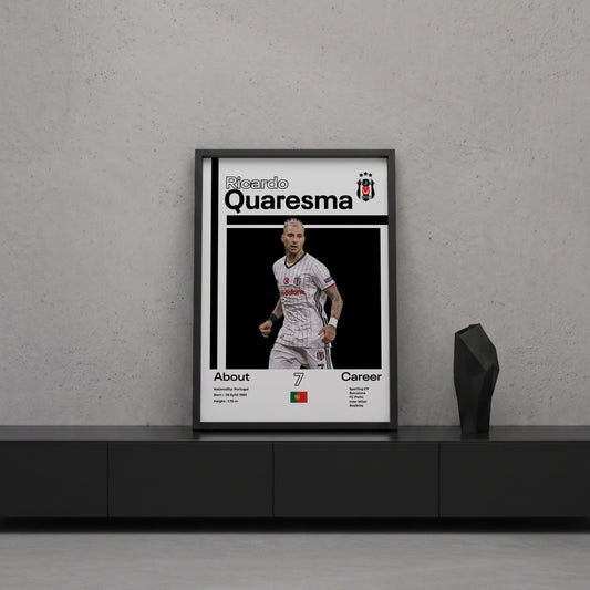 Ricardo Quaresma Tasarım Poster Tablo